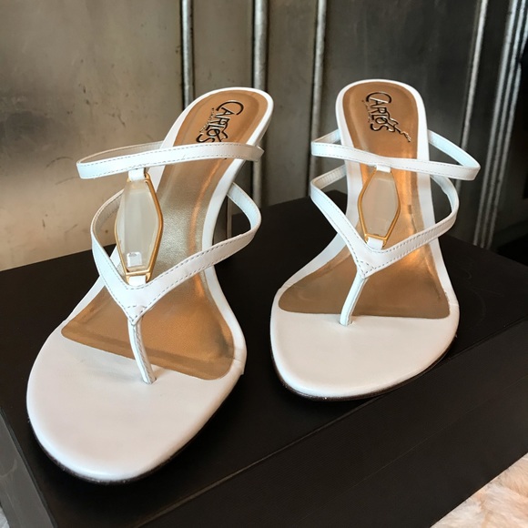 Carlos by Carlos Santana white Heels - Picture 1 of 4